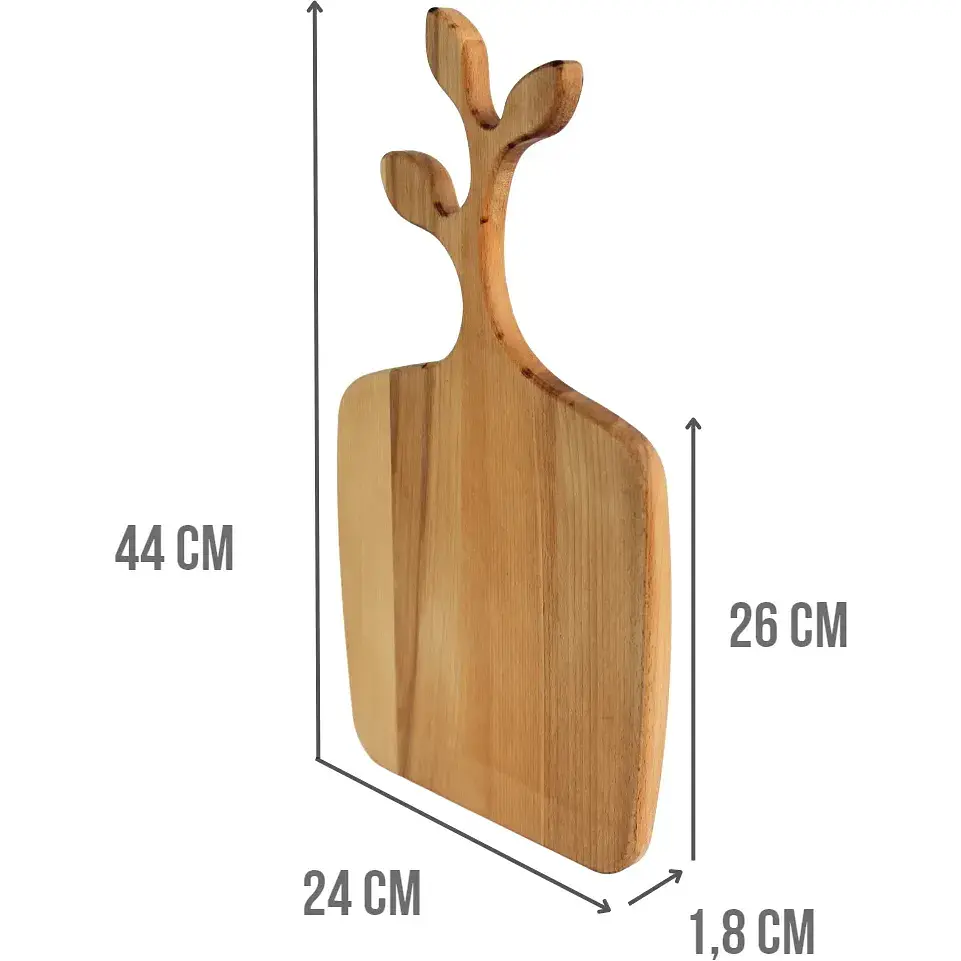 Дошка обробна Brizoll Olive бук з ручкою 26x24х1.8 см (D017) - фото 2
