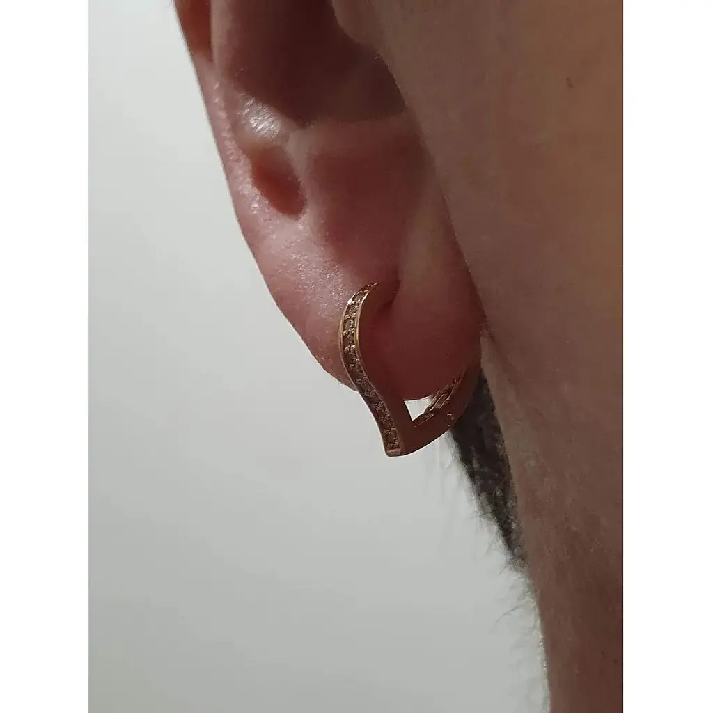 Золоті сережки Dear з фіанітами. 3348.1 - фото 2