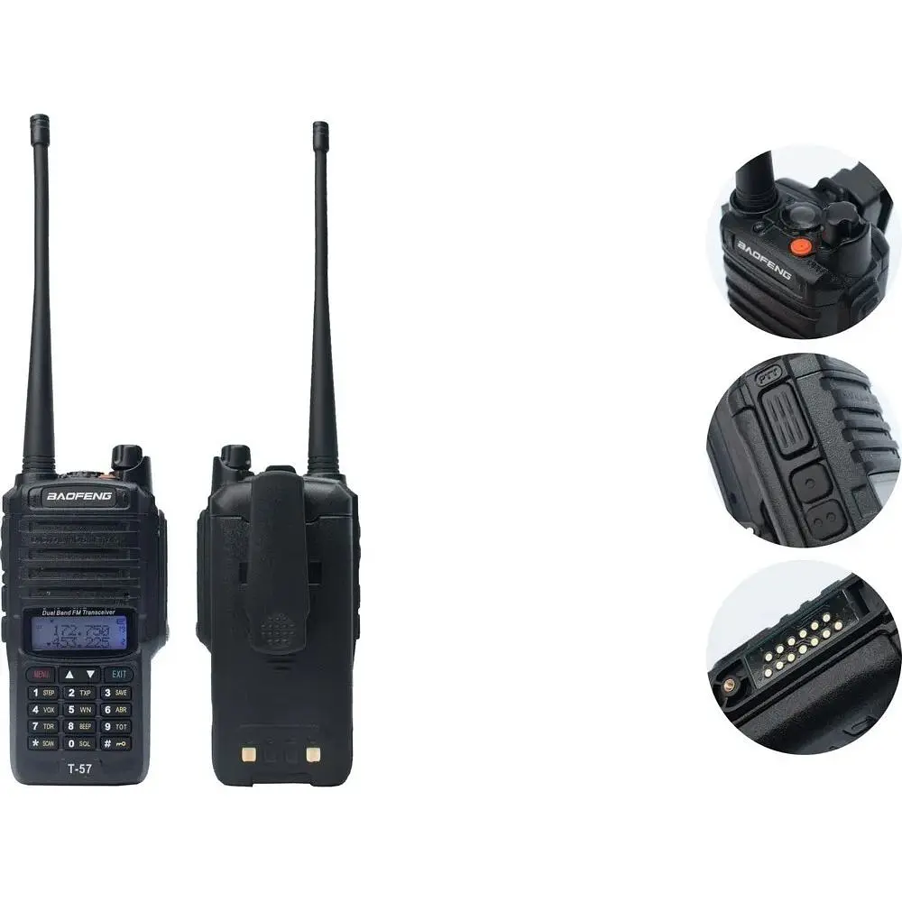Рація Baofeng T-57 Black [76619] - фото 5