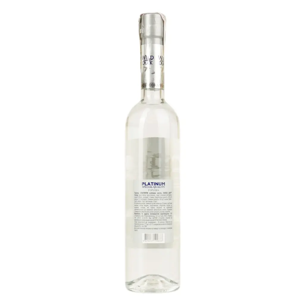 Горілка Wild Duck platinum 40% 0.5 л - фото 3