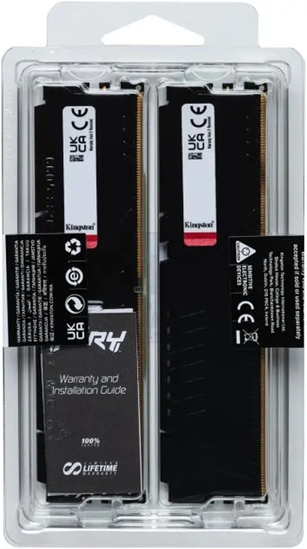 Модуль памяті DDR5 2x8GB/5200 Kingston Fury Beast Black (KF552C40BBK2-16) - фото 4