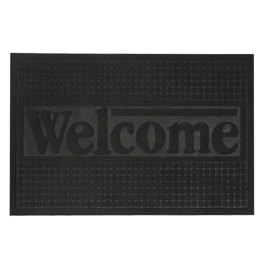 Килимок придверний Eco Fabric Welcome без кромки чорний 60 х 90 см (6090-010) - фото 3