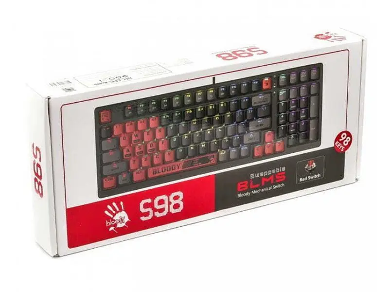 Клавіатура A4Tech Bloody S98 Sports Red - фото 5