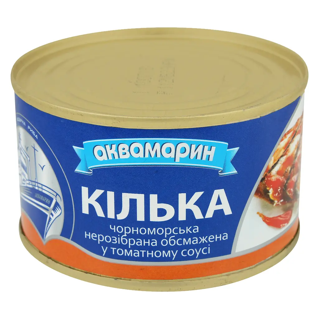 Килька Аквамарин обжаренная в томатном соусе 230 г (788221) - фото 6