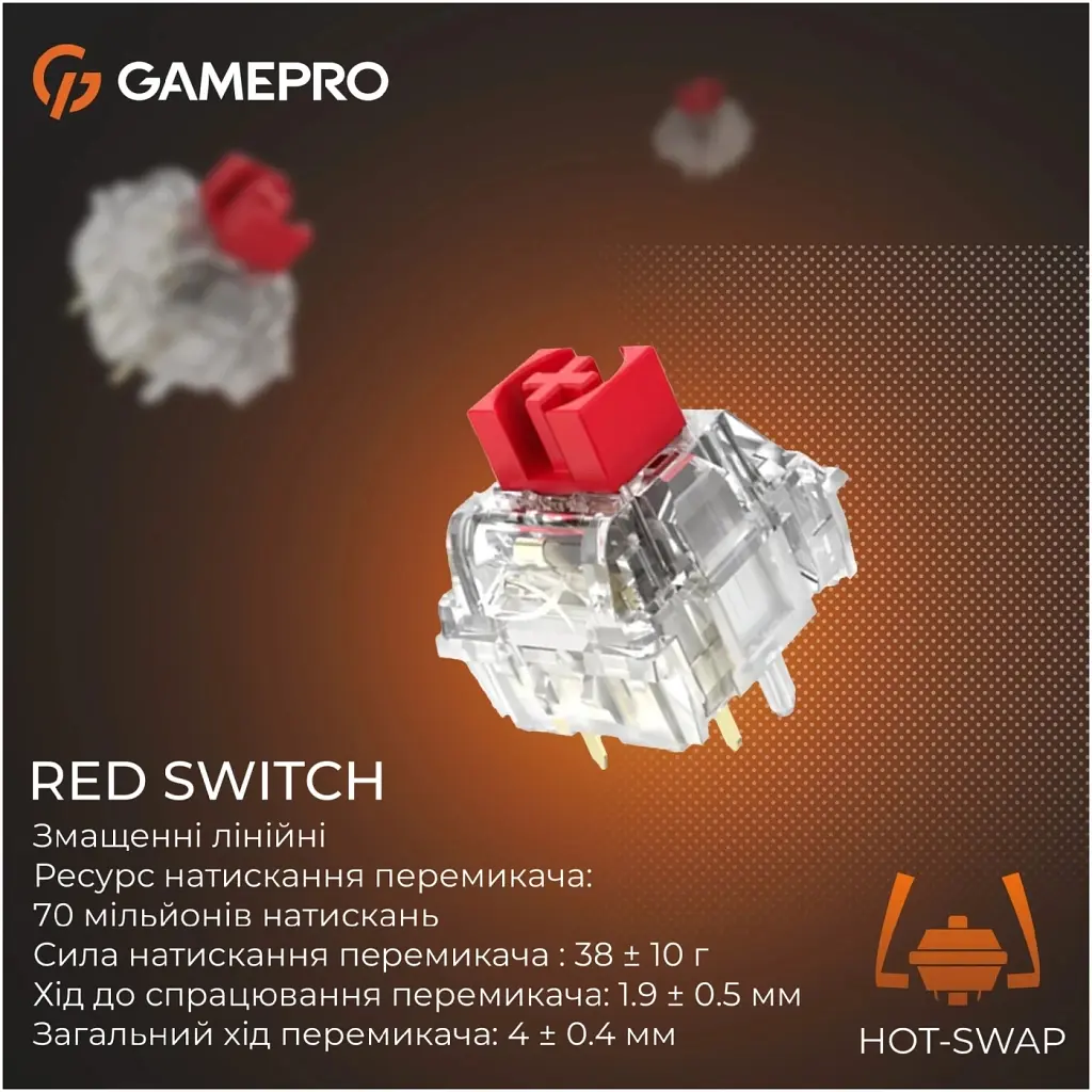 Клавіатура GamePro Genesis Silverlight MK126 USB UA Grey (MK126) - фото 8