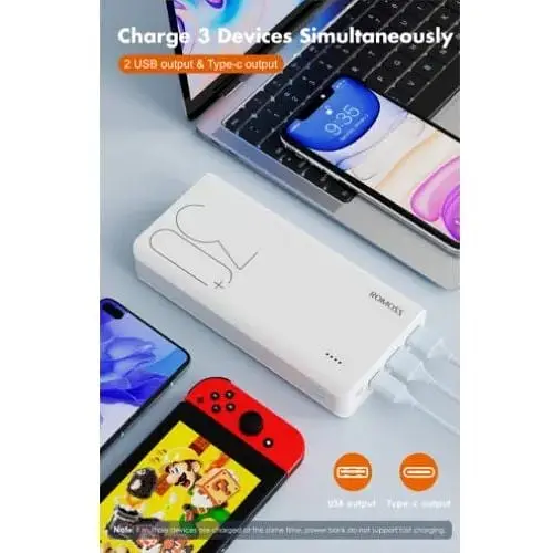 Портативный аккумулятор Romoss 30000 mah Sense8+ (PHP30-401-02) белый - фото 2