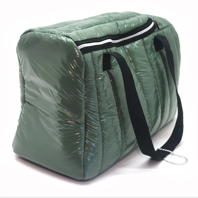 Сумка-тоннель Zoo-hunt для переноски кошек и собак Талисман зеленая №1 21х47х30 см - фото 4