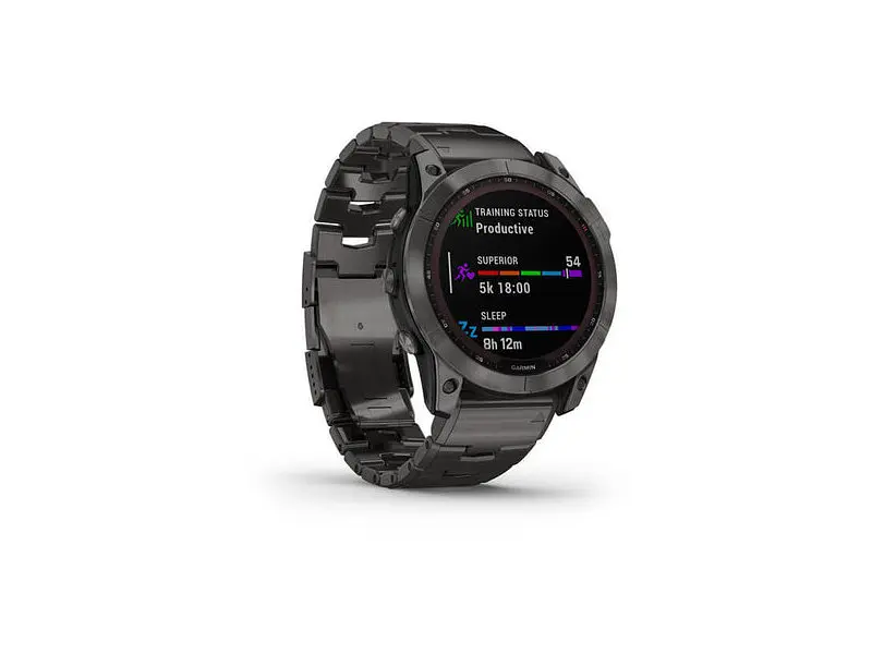 Смарт-годинник Garmin Fenix 7X Sapphire Solar C. Grey DLC Titanium w. Carbon Grey DLC Vented T. Band (010-02541-27) - фото 10