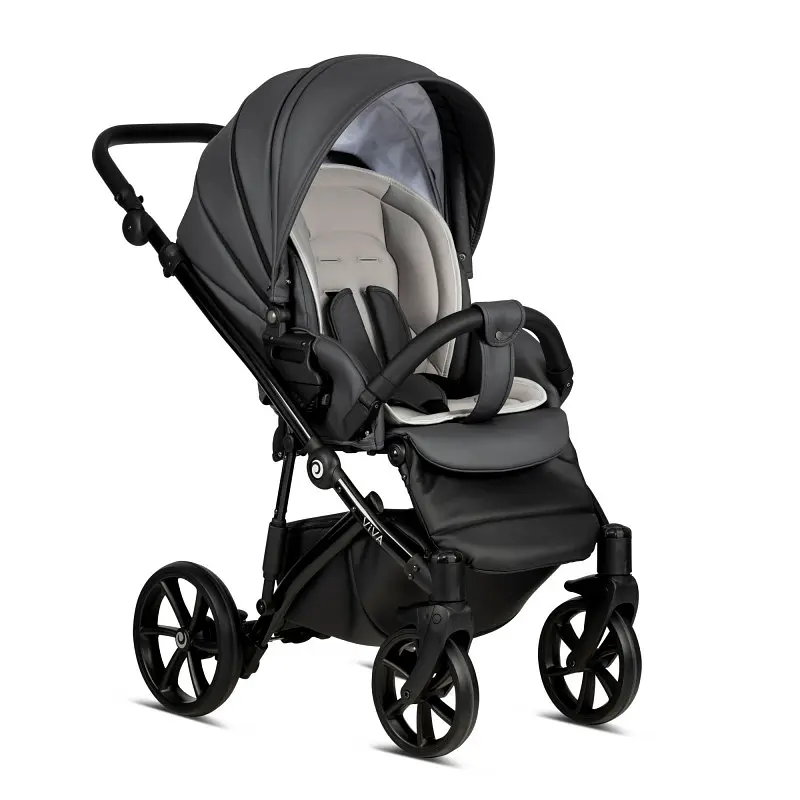 Коляска універсальна Tutis Viva 4 2 в 1 Leather Shadow grey - фото 5