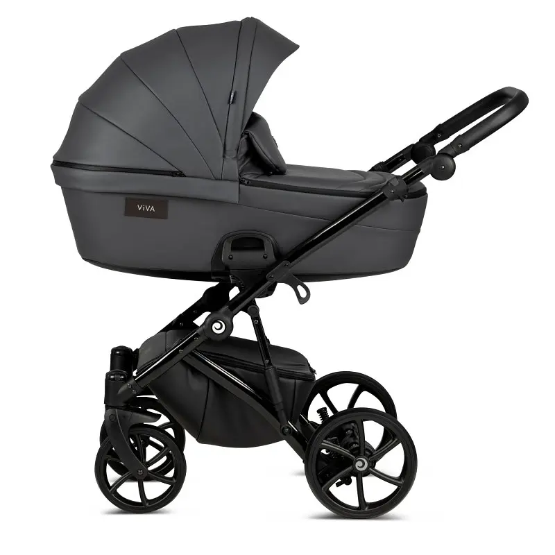 Коляска універсальна Tutis Viva 4 2 в 1 Leather Shadow grey - фото 6