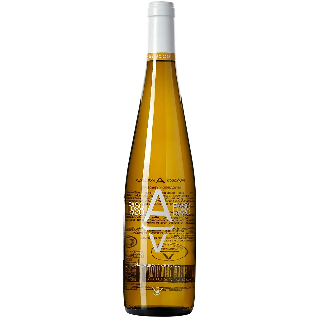 Вино Paso a Paso Macabeo Verdejo, біле, сухе, 12%, 0,75 л (8426)