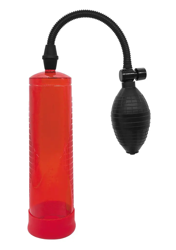 Помпа для пениса Boss of Toys Powerpump 22х6.9 см красный - фото 2