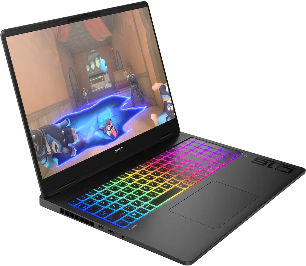 Ноутбук HP OMEN MAX 16-ak0010ua 16" 2.5K IPS, 500n/Ryzen AI 9 HX 375 (5.1)/32Gb/SSD1Tb/RTX5070,8G/DOS/Чорний (C9RZ5EA) - фото 2