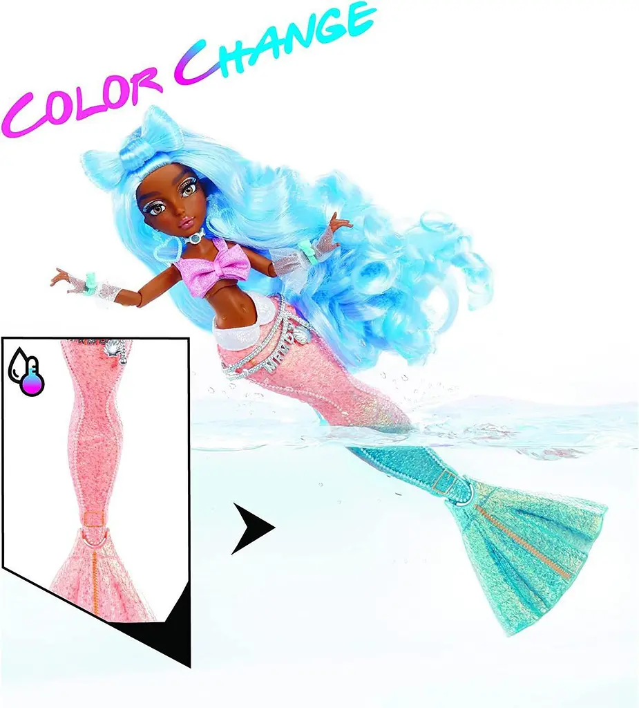 Ігровий набір Mermaze Mermaidz Color Change Shellnelle Mermaid Fashion Doll русалка MGA 580829 MGA 580829 - фото 2