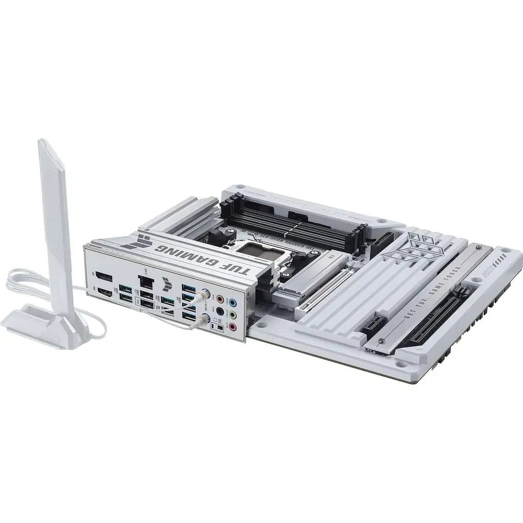 Материнська плата ASUS TUF GAMING B850-BTF WIFI WHITE (TUF GAMING B850-BTF WIFI W) (Socket AM5, AMD B850, ATX) - фото 9