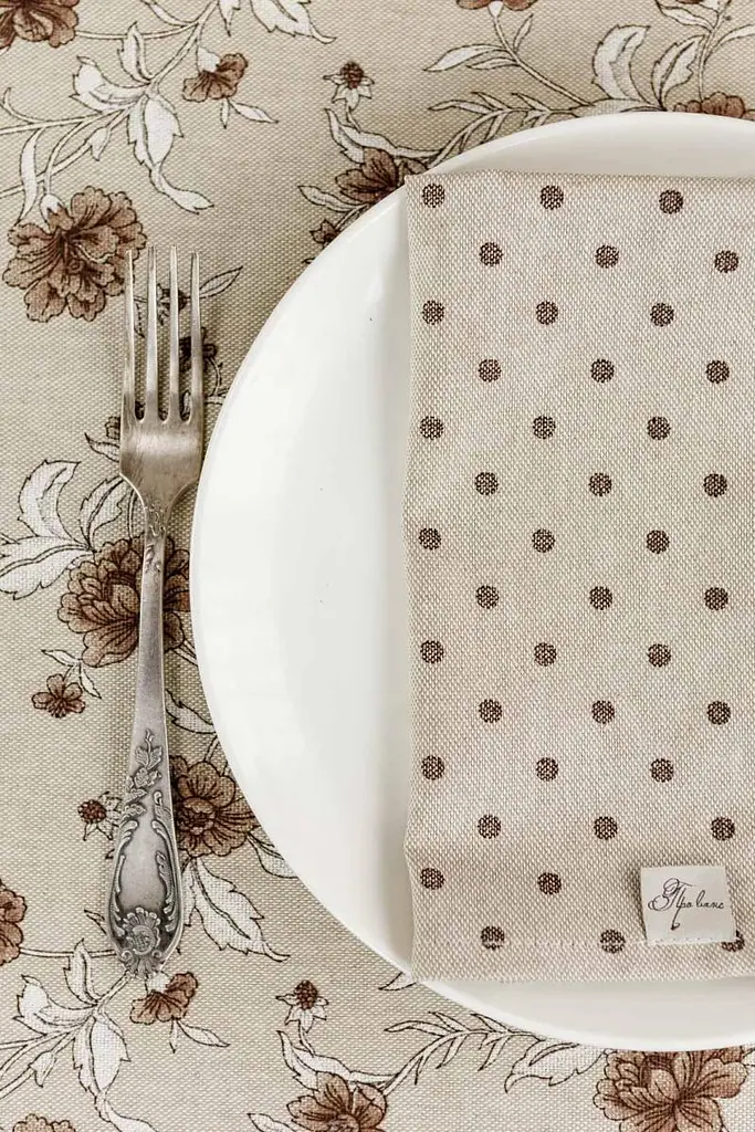 Салфетка сервировочная Прованс Хозяйка Горох 45х35 см коричневая (31530) - фото 4
