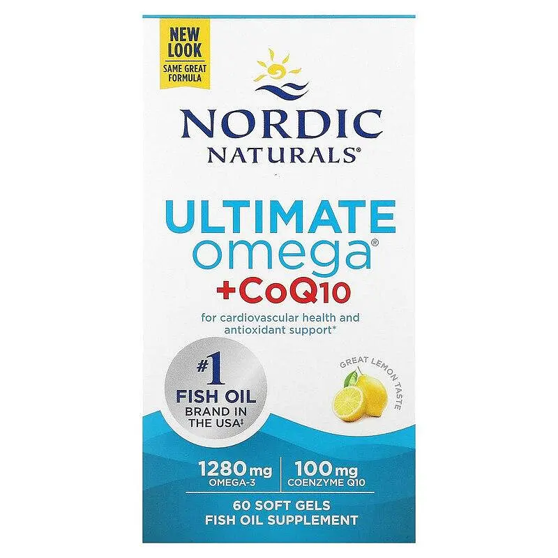 Омега-3 + коензим Q10 Nordic Naturals Omega + CoQ10 640 мг 60 капсул Лимон - фото 2