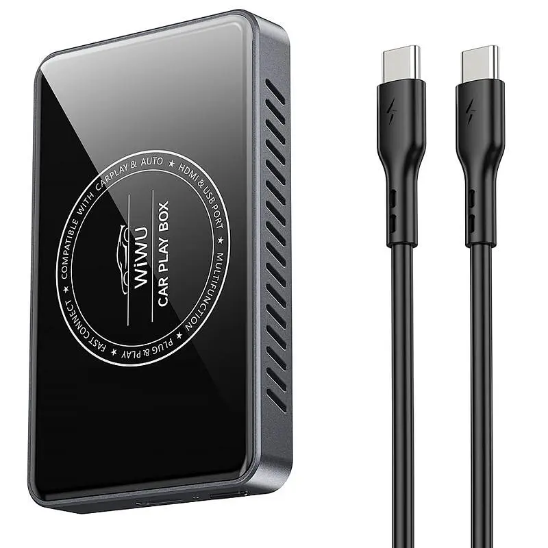 Адаптер WIWU Wi-CP004 Play box car wireless CarPlay iOS + Android Black - фото 7