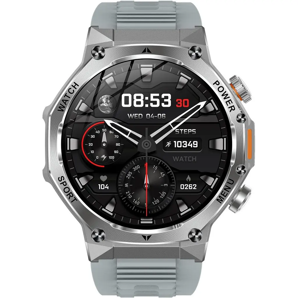 Смарт-годинник Uwatch Smart Surf X Pro Grey 2 ремінці сріблястий (3384) - фото 5