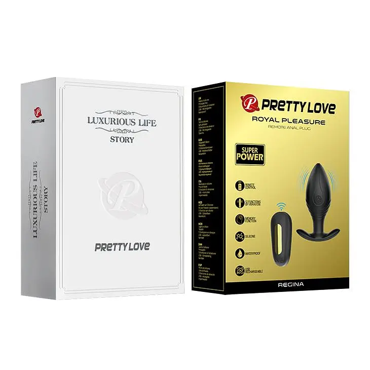 Анальна пробка Pretty Love Royal Pleasure Regina 8.8 см (чорний) - фото 8