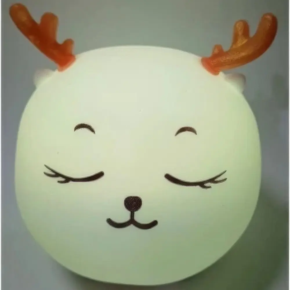 Нічник дитячий силіконовий Олень на акумуляторі Cute Deer Silicone Night Light - фото 5