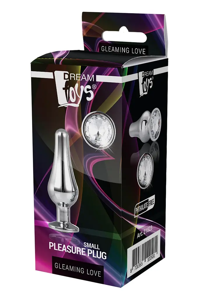 Анальна пробка Gleaming Love Pleasure Plug S 9 см (срібляста) - фото 5
