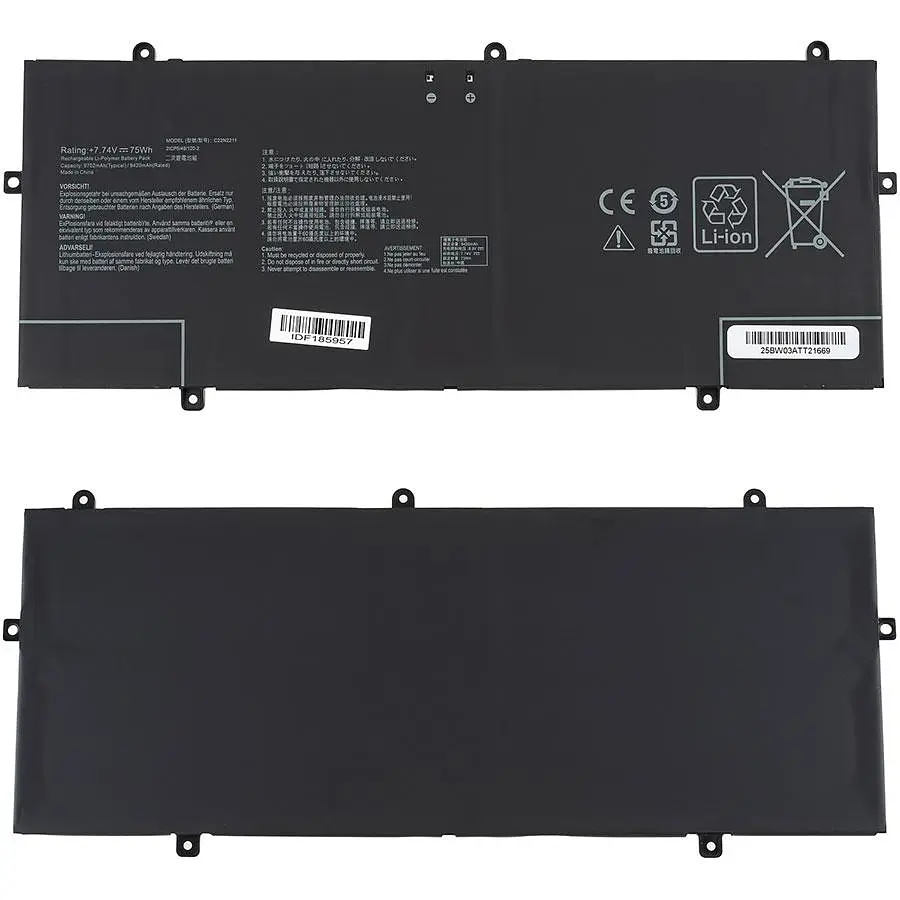 Батарея для ноутбука Asus C22N2211 (UX3405MA) 7.74V 9690mAh 75Wh Чорний - фото 2