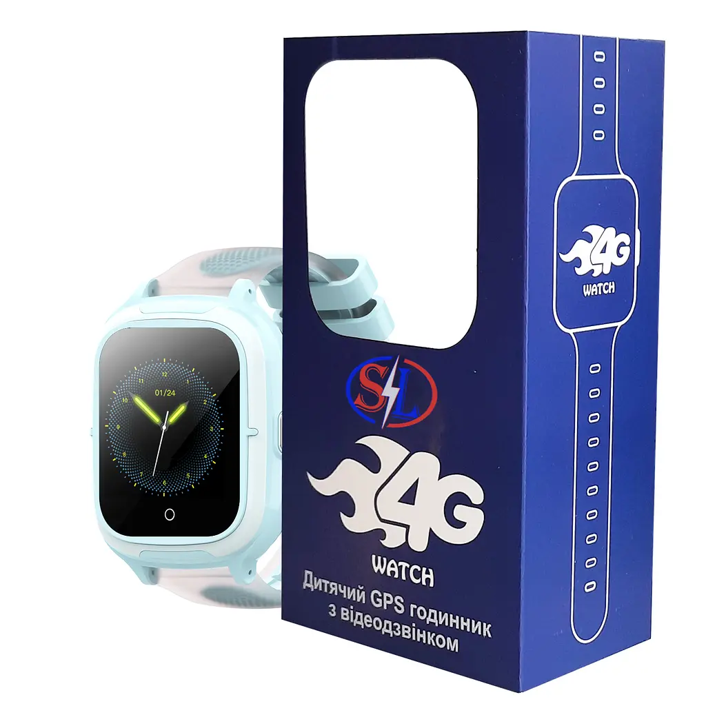 Дитячий GPS годинник SparkLine SL-15X Android 8.1 Blue (sl15x) - фото 4