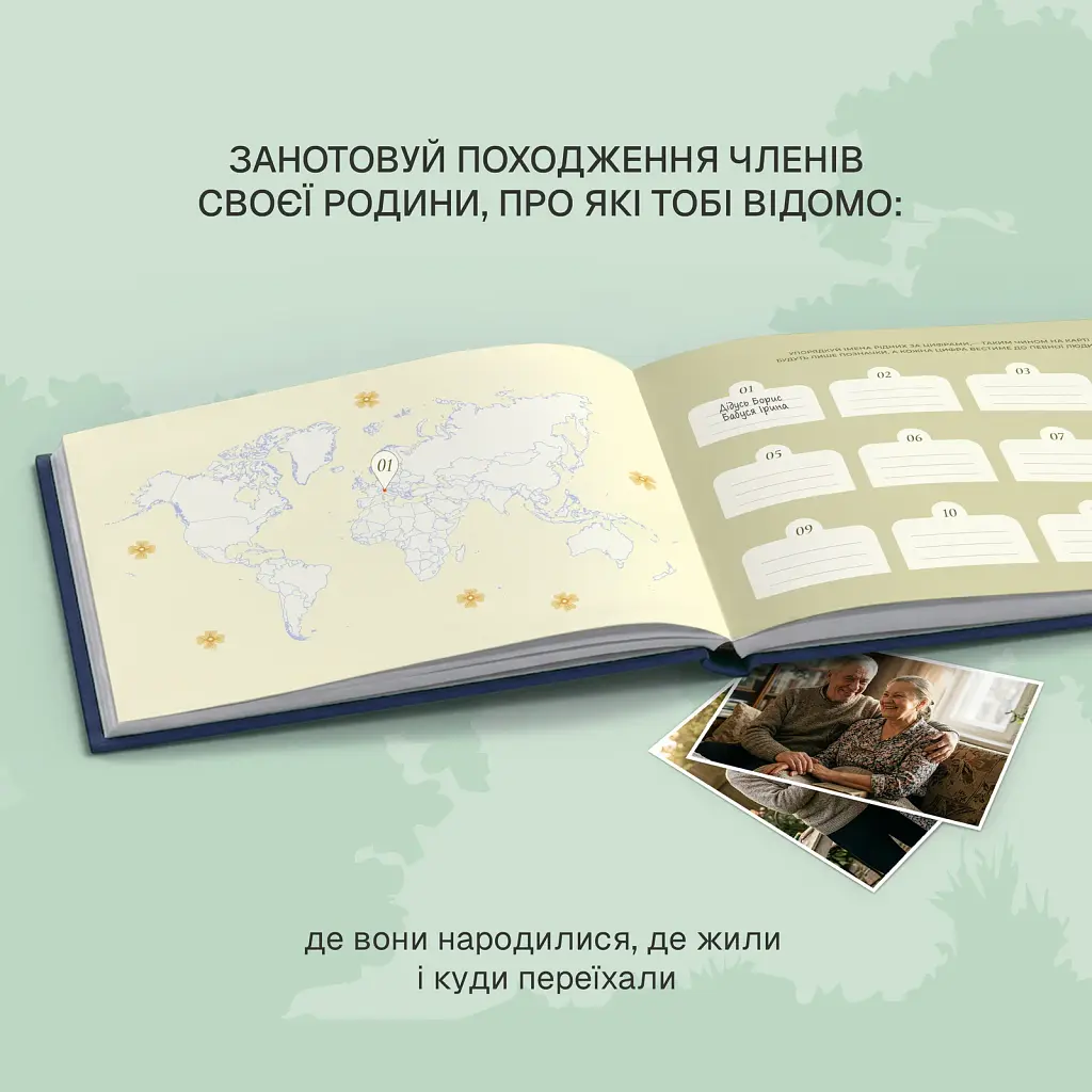 Книга-фотоальбом «Дерево мого роду» синій - фото 9
