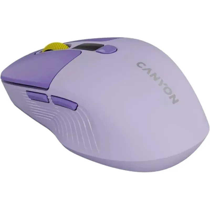 Мишка Canyon MW-26 LCD Silent Wireless/Bluetooth Violet (CNS-CMSW26V) - фото 4
