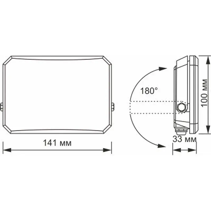 Прожектор Videx VLE-F3-0305B - фото 4
