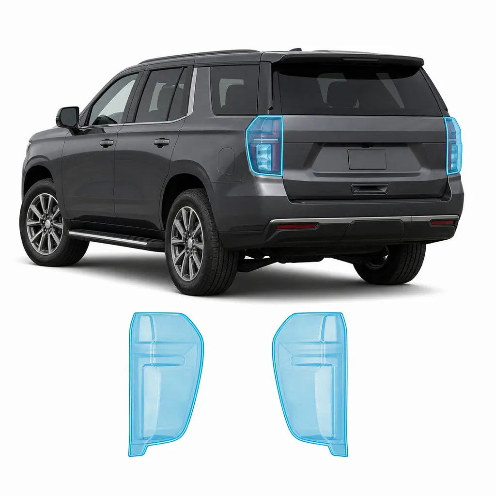 Антигравійна захисна бронеплівка за лекалами для Chevrolet Tahoe IV 2021- задні ліхтарі стопи