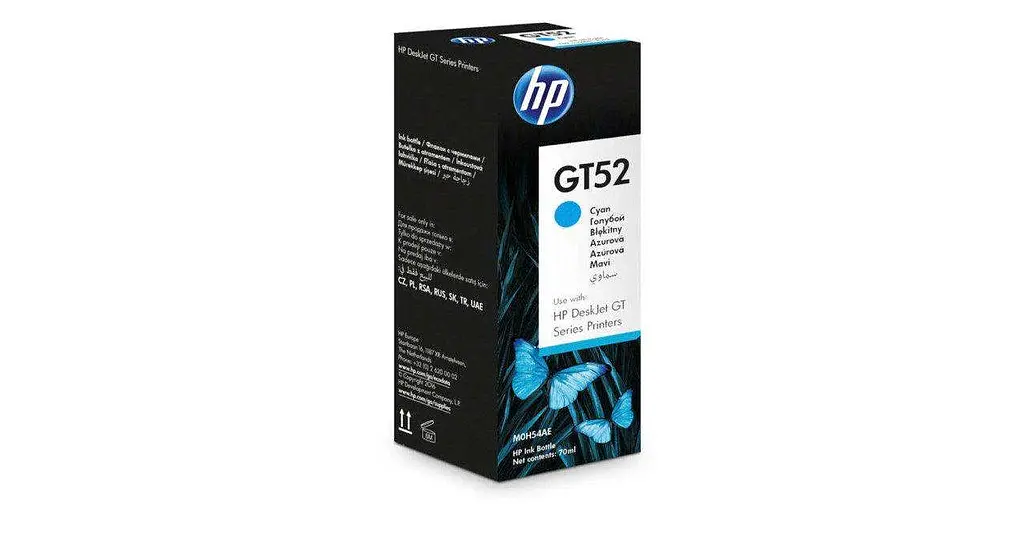 Водорозчинні чорнила для принтера HP GT52 Cyan (M0H54AE) - фото 2