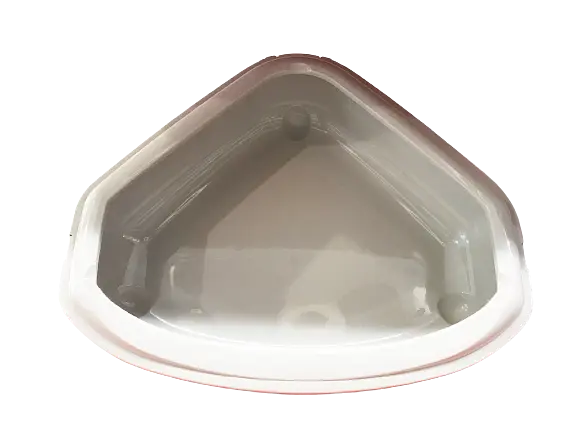 Туалет для котів Moderna Cozi з бортиком кутовий сірий 55х45х14 см C146330 - фото 2