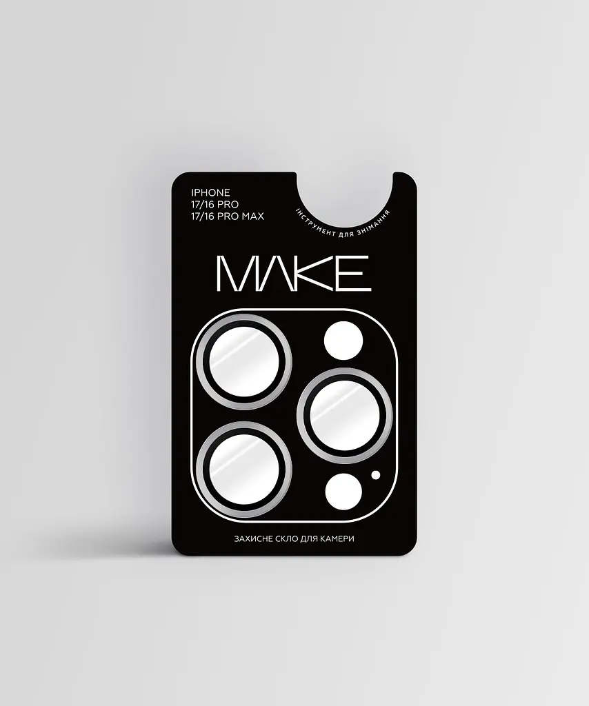 Захисне скло камери MAKE Apple iPhone 17 Pro/Pro Max Camera Glass Titanium - фото 2