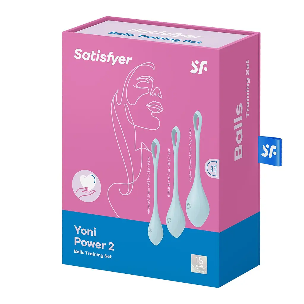 Набір йоні намистин Satisfyer Yoni Power 2 Light Blue, діаметр 2-2,5-3см Satisfyer SO5548 97960 - фото 2
