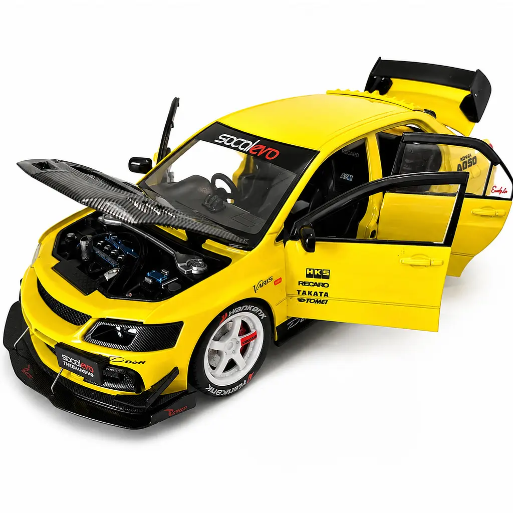 Колекційна металева модель автомобіля АвтоЕксперт Mitsubishi Lancer Evolution IX з інерцією, світлом та звуком 1:24 - фото 4