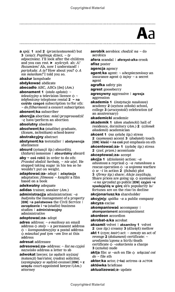 Oxford Essential Polish Dictionary. Polish-English/English-Polish/Polsko-Angielski/Angielsko-Polski - фото 9