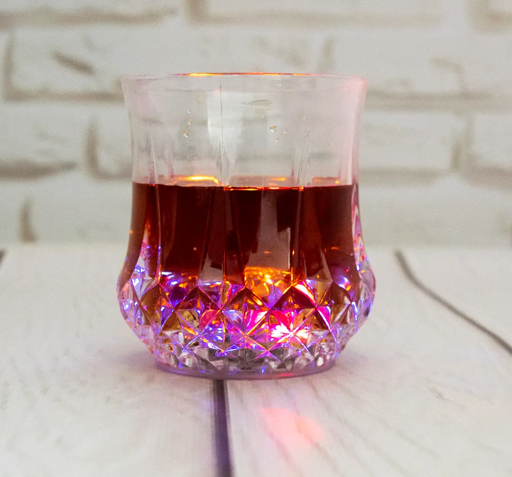 Склянка SUNROZ Inductive RainBow Color Cup з LED підсвічуванням для напоїв 200 мл - фото 2