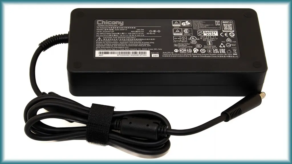 Блок живлення для ноутбука Acer 19.5V 16.92A роз'єм 5.5/1.7mm вир-ва Chicony ORG - фото 2