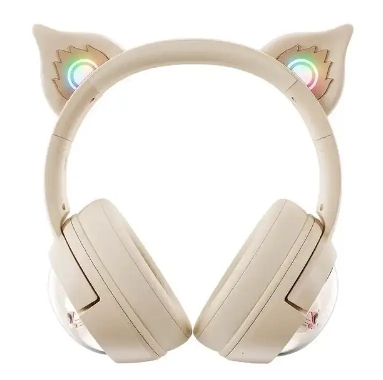 Наушники Onikuma Bluetooth B5 Off-белые - фото 3