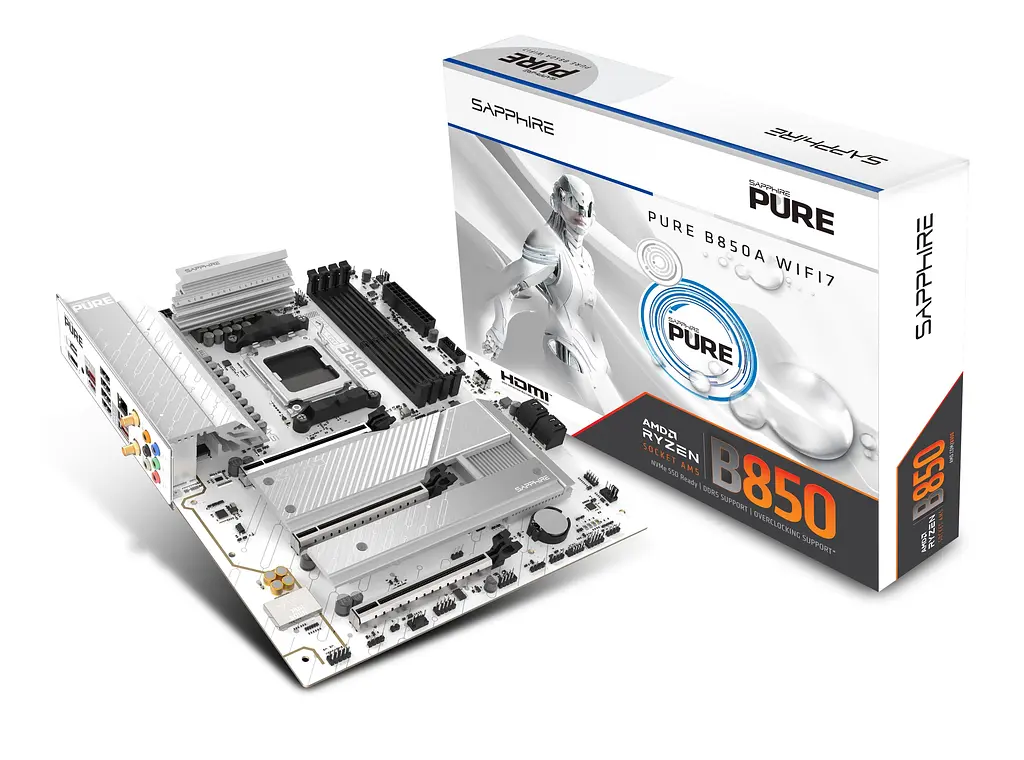 Материнская плата PURE B850A WIFI7 sAM5 Sapphire teh0024959 - фото 8