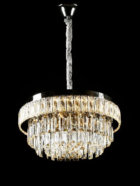 Splendid Ray L1195/500/5+LED (CR), кришталева люстра хром 50 см на 5 ламп E14 з LED та пультом - фото 3