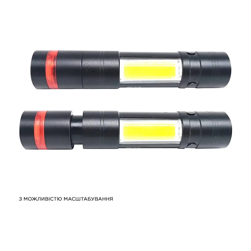 Ліхтар Quantum Assistant 3W LED+COB з USB з функцією Power Bank (QM-FL1030) - фото 2