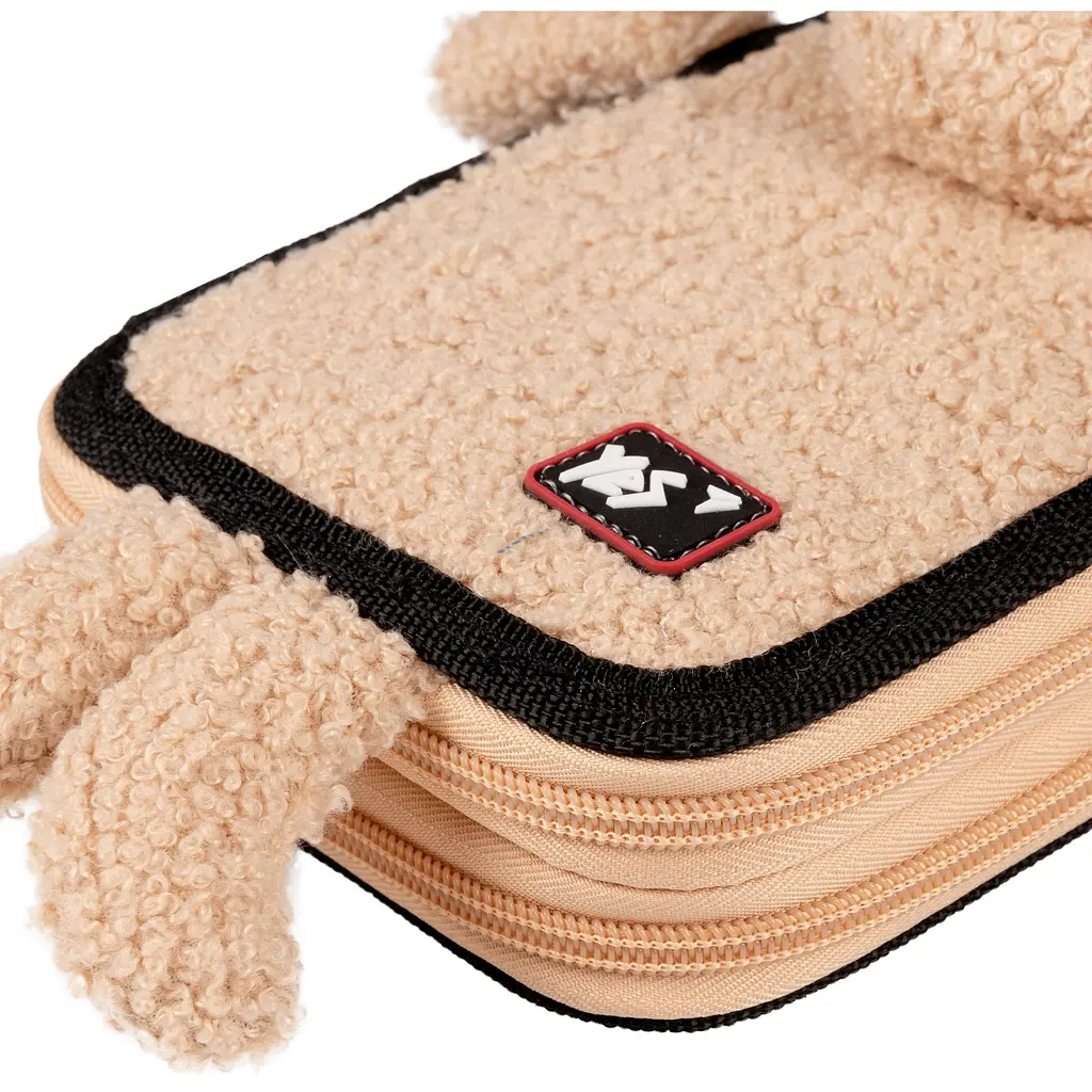 Пенал Yes Classic Bear HP-01 твердый двойной бежевый (533553) - фото 2