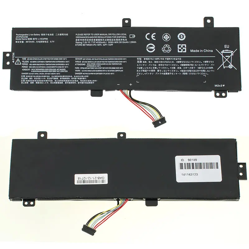 Батарея для ноутбука Lenovo L15C2PB5 (IdeaPad 310-15IKB 310-15ISK) 7.6V 30Wh Чорний - фото 2