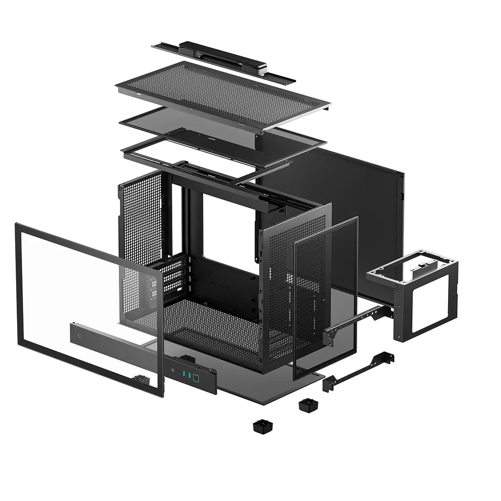 Корпус DeepCool CH160 Plus Black (R-CH160-BKNGM0-G) без БЖ - фото 3