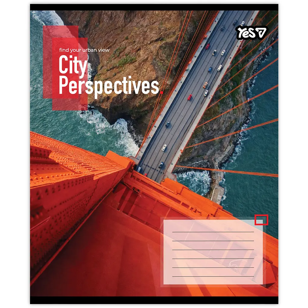 Зошит шкільний Yes City perspectives А5 24 аркушів клітинка 20 шт. (769073) - фото 4