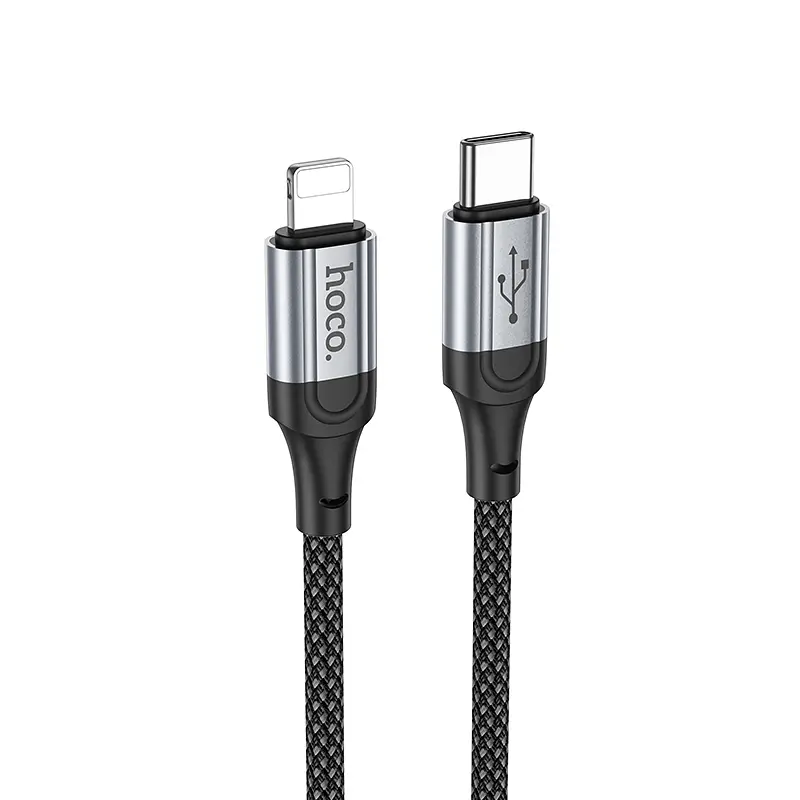 Кабель Hoco X102 Fresh PD charging data cable iP Black