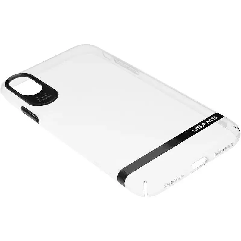 Чохол-накладка Usams Q-plating Series Apple iPhone X Black - фото 4